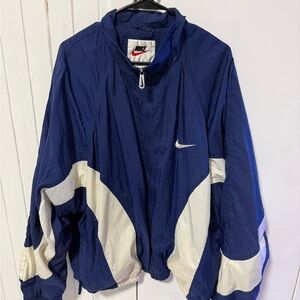 Nike Navy and White Jacket